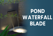 Pond Waterfall Blades: A Modern, Soothing Water Feature