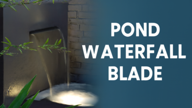 Pond Waterfall Blades: A Modern, Soothing Water Feature
