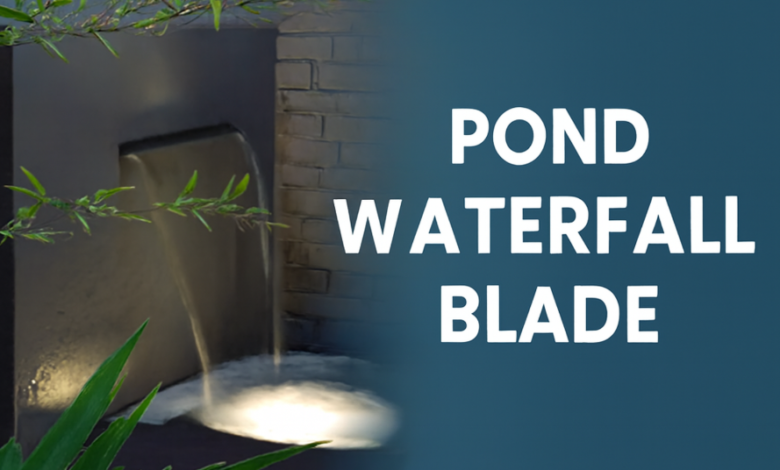 Pond Waterfall Blades: A Modern, Soothing Water Feature